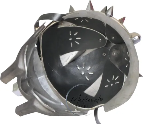 Vista 8 de Medieval Replicas Casco antiguo de metal gladiador Maximus Arena de tamaño completo