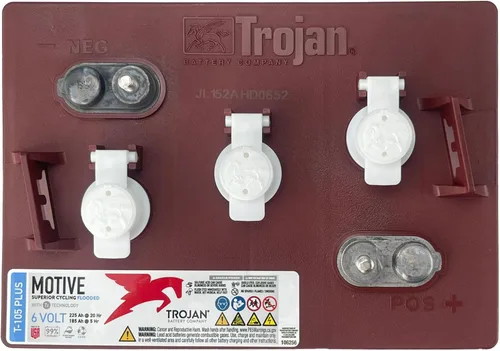 Vista 2 de 4 X BATERÍA TROJAN T-105 PLUS 6V CICLO PROFUNDO INUNDADO 225 Ah.