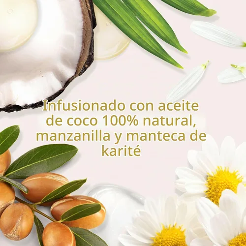 Vista 2 de Suave Baby Curl Champú para cabello rizado y rizado, con aceite de coco 100% natural, manzanilla y manteca de karité, sin parabenos, fragancia
