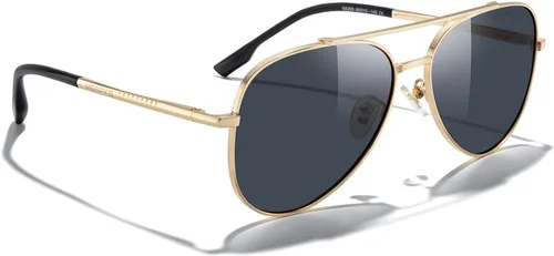 Vista 5 de MERRY'S Gafas de sol clásicas de aviador espejadas para hombres y mujeres, polarizadas, para conducir, pescar, hombres
