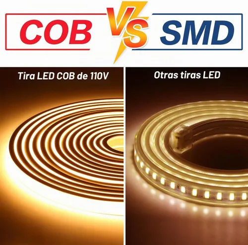 Vista 7 de Tira de luces LED AC 110V 120V 3.28 pies con enchufe estadounidense, tira de luces LED cortables IP67 impermeable para decoración del hogar