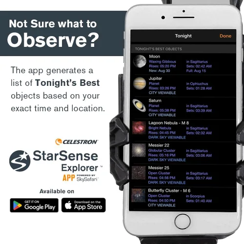 Vista 6 de Celestron StarSense Explorer LT 80AZ Telescopio refractor guiado por