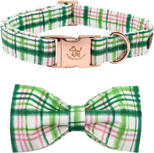 Vista 25 de Elegant little tail Independence - Collar patriótico para mascotas con pajarita para mascotas del 4 de julio de algodón suave para mascotas