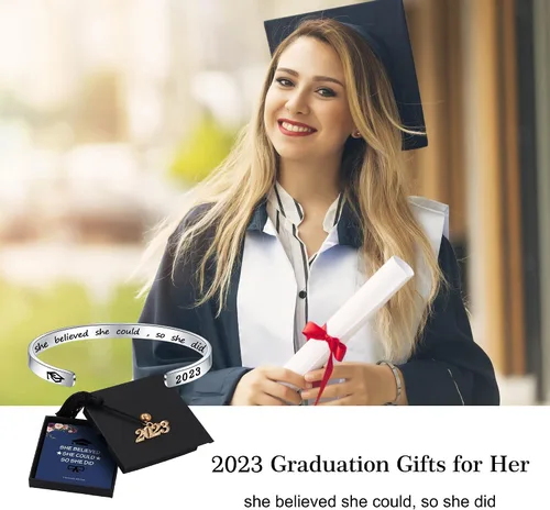 Vista 4 de M MOOHAM - Regalos de graduación para ella, él 2022, pulseras de graduación inspiradoras en clase de 2022, regalos de graduación de la escuela