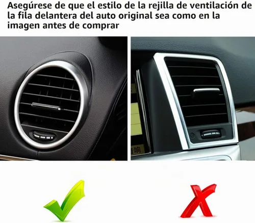 Vista 2 de Moonlinks para Mercedes Front Center/Izquierda/Derecha Clips de Salida de Aire