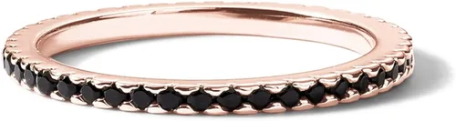 Vista 3 de PAVOI 14K Gold Plated Sterling Silver Colored CZ Stones Stackable Ring Simulated Diamond Eternity Bands for Women