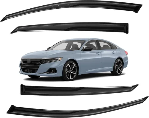 Vista 183 de Viseras para ventanas para Mazda 3 Sedán 4 puertas 2004 2005 2006 2007 2008 2009 estilo JDM Mugen, deflector de viento, protector solar y de lluvia
