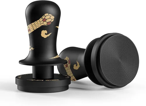 Vista 7 de MHW-3BOMBER 58.35mm Tamper de Espresso Edición Patrón Serpiente - 3 Tamper de Café con Resorte y Retroalimentación de Sonido - Herramienta de Tamper
