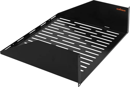 Vista 9 de ECHOGEAR Estante para rack de 1U – Diseño universal que funciona con cualquier rack – Capacidad para 25 libras de servidores, equipo de red o