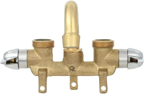 Vista 6 de Homewerks Worldwide 3310-250-RB-B Grifo de lavandería de latón áspero, sin