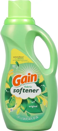Vista 12 de Gain Suavizante líquido para ropa, aroma original, 35 fl oz líq., 48 lavados, Toque suave - suavidad que puedes sentir