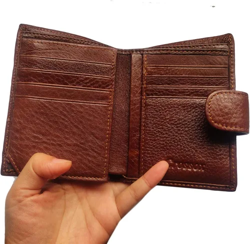 Vista 146 de Hombres Cool Eagle Wolf Caballo Totem Cuero Vaca Vertical Cartera Cremallera Multi-tarjeta Titular, Tótem de caballo, Minimalista