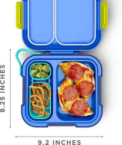 Vista 4 de ZOKU Blue Neat Bento and Shark - Juego de utensilios de bolsillo para niños