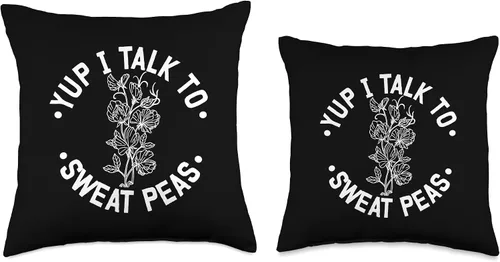 Vista 3 de Sweet Peas Plant Accessories Soil Terrarium Sweet Peas Throw Pillow