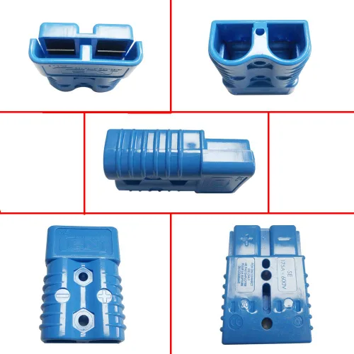 Vista 2 de Conector de batería de 175 amperios 600 V, conector de enchufe de batería de 175 amperios (azul, 1/0AWG)