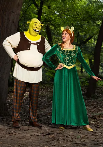 Vista 2 de Disfraz de Shrek para Hombre Talla Plus Multicolor
