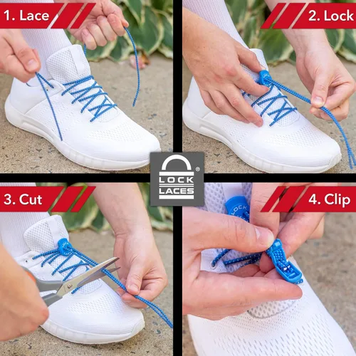 Vista 4 de Lock Laces (agujetas de zapatos de elástico para no atar)