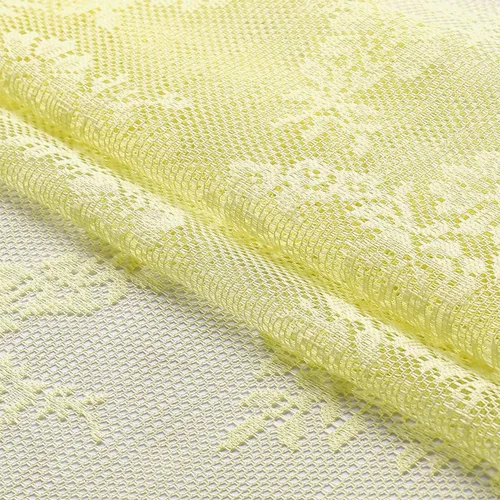 Vista 5 de Cortinas de encaje amarillo para dormitorio de 84 pulgadas de largo, elegantes paneles de cortina bordados con rosas francesas, cortinas duraderas