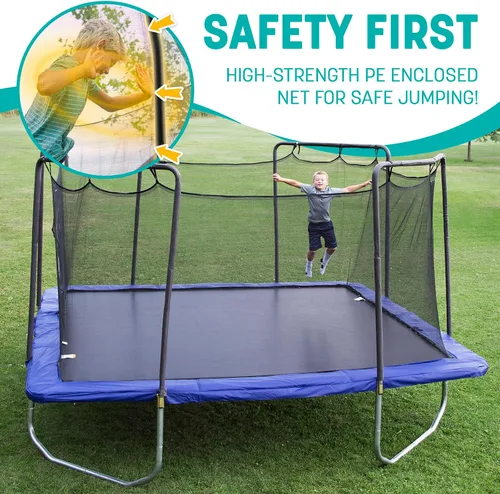 Vista 4 de Skywalker Trampolines Square Trampoline with Enclosure