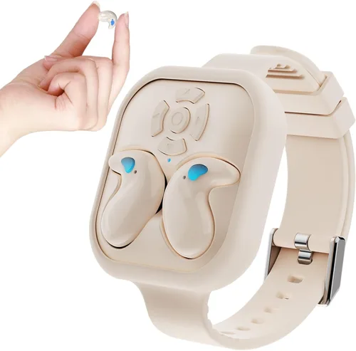 Vista 10 de Auriculares para dormir con control remoto, invisibles, pequeños, pequeños, ocultos, deportivos, diseño portátil, video, desplazamiento, página