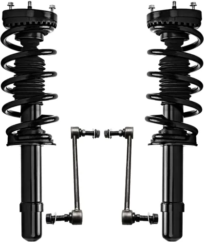 Vista 47 de Detroit Axle - Kit de 4 piezas de puntales delanteros para Toyota Highlander 2001 2002 2003, enlaces de barra antivuelco estabilizadores y puntales