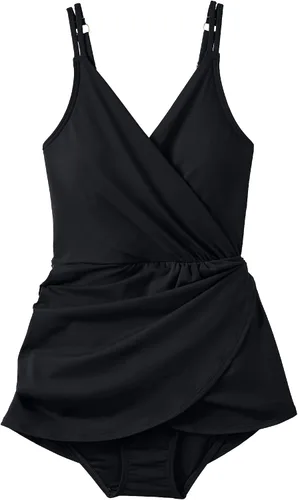Vista 5 de Lands' End Vestido de natación de una pieza con cuello en V resistente al cloro para mujer
