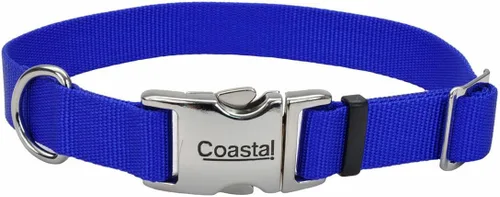 Vista 39 de Coastal Collar de perro ajustable para mascotas con hebilla de metal, cómodo collar de perro resistente a la decoloración con cierre a presión Negro