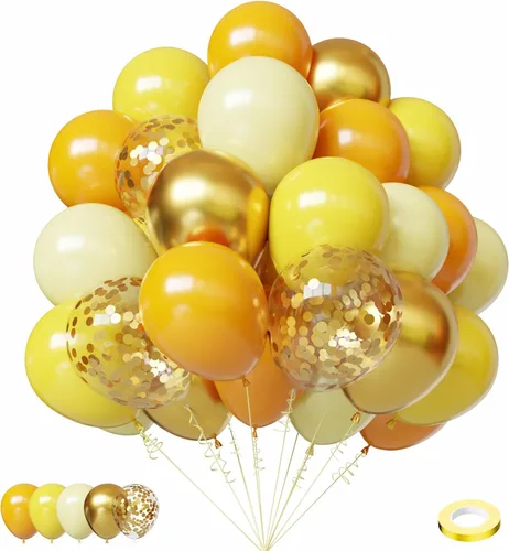 Vista 17 de Lukiituke 75 globos, negro, rojo y dorado (12 y 5 pulgadas), decoraciones de fiesta temática de casino, Año Nuevo, graduación, boda, cumpleaños