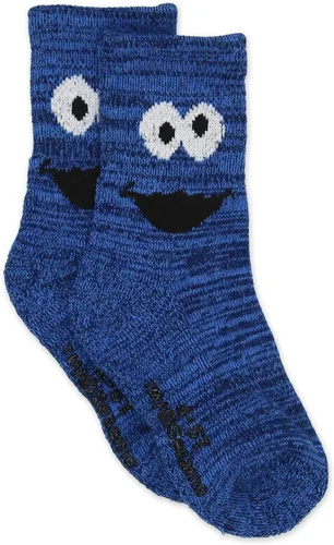 Vista 4 de Sesame Street Elmo - Calcetines para niña con agarraderas (bebéniño pequeño)