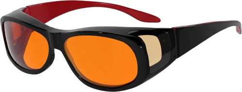 Vista 20 de Eyekepper Blue Light Reduction Fitover Glasses with Amber Lens Computer Glasses for Digital Screen,Wear Over Most Eyewear or Alone for
