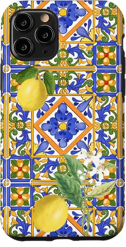 Vista 29 de Sicilian,Italian,Summer,Tiles,Citrus,Mosaic,Majolica Art Case for iPhone 17