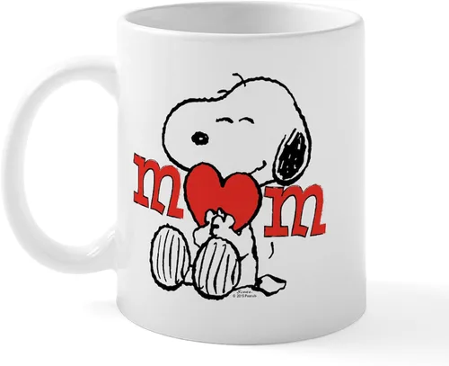 Vista 8 de CafePress Snoopy Mom Hug Mugs Taza de café de cerámica de 11 oz (11.0 fl oz)