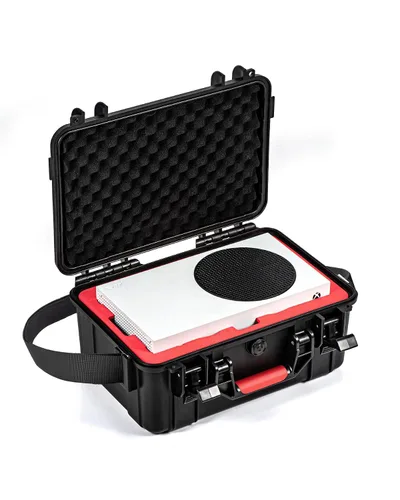 Vista 2 de DEVASO Carrying Case for Xbox Series S, Professional Deluxe Waterproof Case Soft Lining Hard Case with Shoulder for Xbox Series S and Other