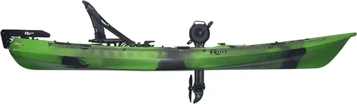 Vista 2 de Mako 12 Pedal Drive Fishing Kayak – Lightweight & Comfortable with Adjustable Seat, 4 Rod Holders, Ample Storage, Impulse Drive Pedal System &