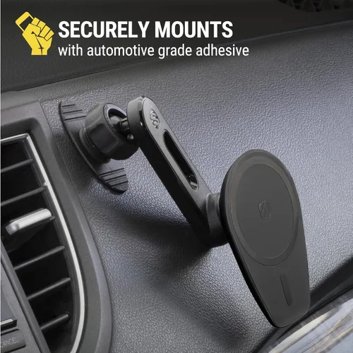 Vista 4 de Scosche MPMSODVM MagicMount Pro MS 4 en 1 - Soporte magnético para salpicadero/parabrisas/ventilación para automóvil con brazo oscilante ajustable
