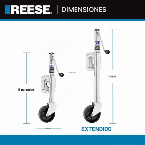 Vista 3 de Pro Series 1000 libras Gato hidráulico para remolque giratorio de capacidad