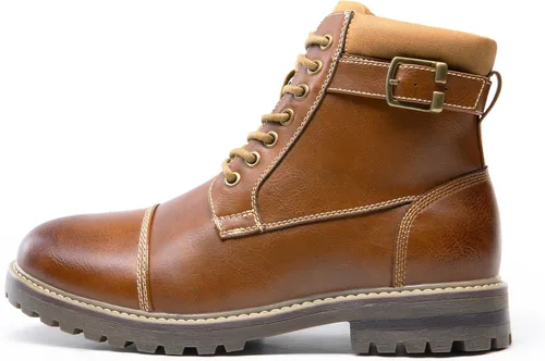 Vista 2 de Bruno Marc - Botas para hombre de combate estilo Oxford para motocicleta