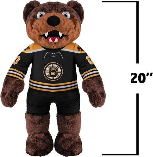 Vista 5 de Bleacher Creatures Boston Bruins Blades - Figura de felpa jumbo de 20 pulgadas, una mascota para jugar o exhibir