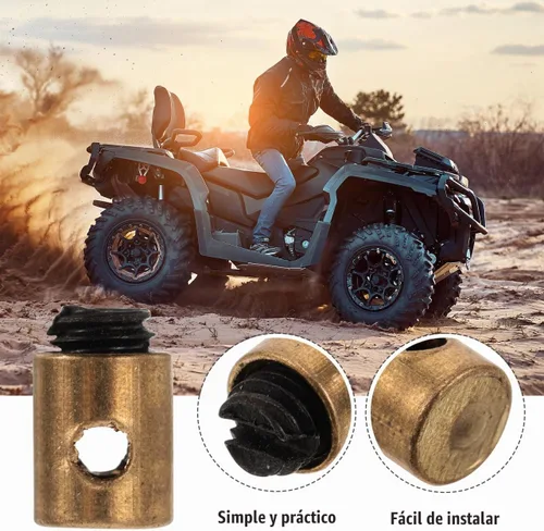 Vista 9 de Cabilock Kit de abrazadera de núcleo de embrague, 20 pezones de cable de acelerador de metal, ajuste universal para motocicleta y scooter