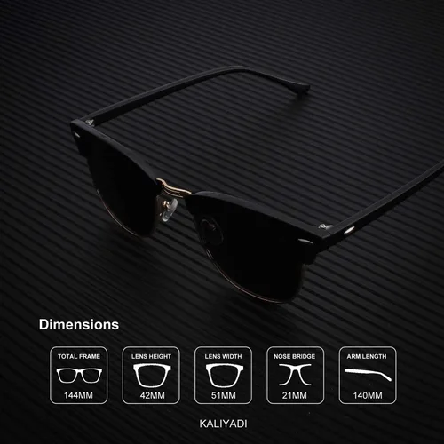 Vista 4 de KALIYADI Gafas de sol polarizadas para hombre y mujer, unisex, para conducir, protección UV