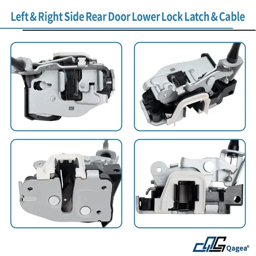 Vista 4 de Pestillos de bloqueo inferiores de puerta trasera - Lado izquierdo del conductor y lado derecho del pasajero - Reemplazo para Ford F-150 F-250 HD