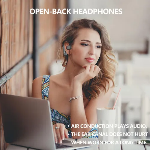 Vista 7 de Auricular Bluetooth V5.3 Auricular Bluetooth de un solo oído, con cancelación de ruido y compatible con micrófono, tiempo de conversación de 30