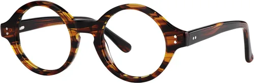 Vista 8 de Zeelool Unisex Retro Acetato Redondo Gafas Marco Con Lente Transparente Giggs FA0249