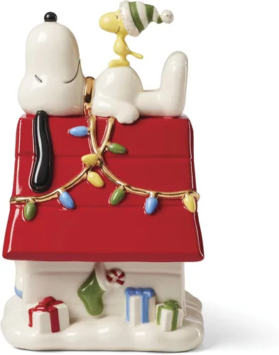 Vista 16 de Lenox 897746 Figura Iluminada de Navidad de Peanuts, Decoraciones de Navidad, Decoración