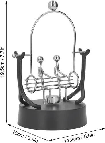 Vista 6 de KENANLAN Bolas de equilibrio, bolas de equilibrio de metal para parejas, bolas de equilibrio de péndulo, juguetes divertidos de ciencia física