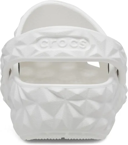 Vista 2 de Crocs Zueco geométrico clásico unisex para adultos K WHI