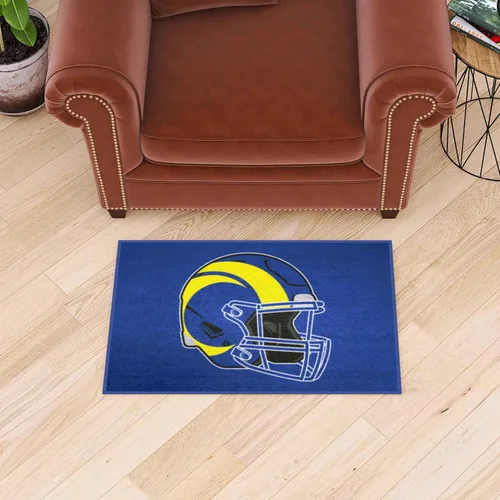 Vista 2 de FANMATS Alfombra decorativa 5845 Los Angeles Rams de 19 x 30 pulgadas para fanáticos de los deportes, alfombra de decoración del hogar y tapete
