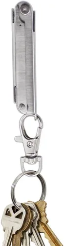Vista 5 de Lucky Line UtiliCarry - Micro herramienta compacta de acero inoxidable, cuchillo de bolsillo multiherramienta en clip para llaves, para transporte
