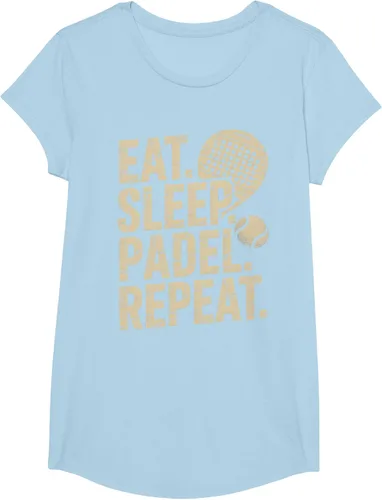 Vista 15 de Camiseta Eat Sleep Padel Repeat Padel Jugador de Tenis