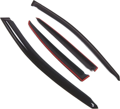 Vista 2 de Visor de ventana compatible con Suzuki Forenza 2004-2008, DGWV2-397, deflector de montaje exterior, protector de lluvia, humo oscuro, juego de 4
